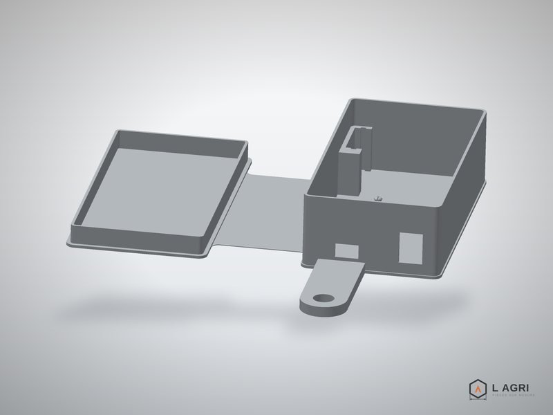 Boîtier de centrale inertielle, pièce sur mesure imprimée en 3D par L AGRI