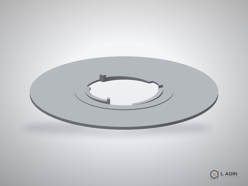 Disque de distribution vierge, pièce sur mesure imprimée en 3D par L AGRI
