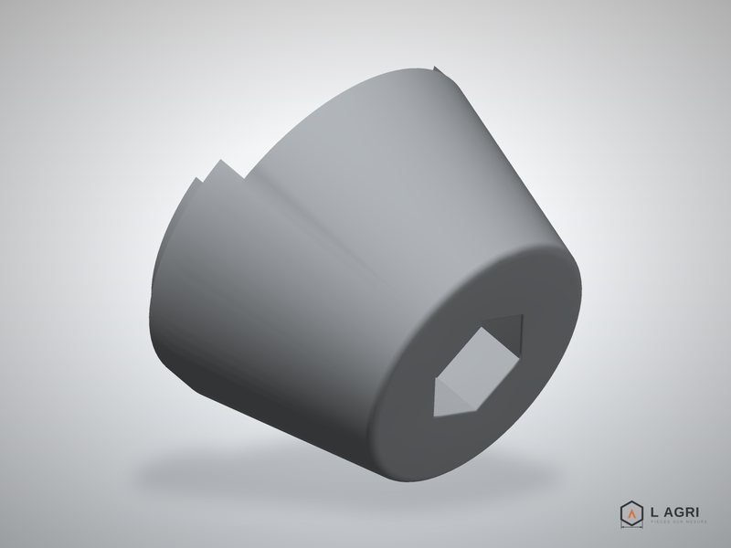 Pommeau de levier de vitesses, pièce sur mesure imprimée en 3D par L AGRI